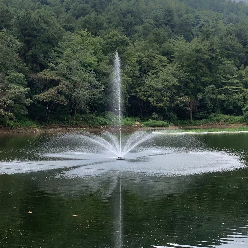 中心水柱喷泉曝气机